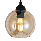 Hanglamp Industrieel 4-Lichts Amber voor Eetkamer, Woonkamer of Kantoor