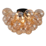 Plafondlamp Grape – Moderne smoke glas lamp