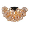 Plafondlamp Grape – Moderne amber glas lamp
