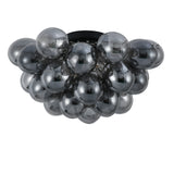 Plafondlamp Grape – Moderne smoke glas lamp
