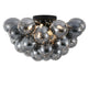 Plafondlamp Grape – Moderne amber glas lamp