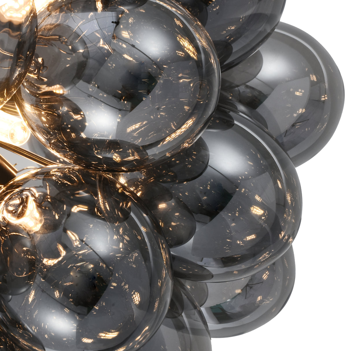 Plafondlamp Grape – Moderne smoke glas lamp