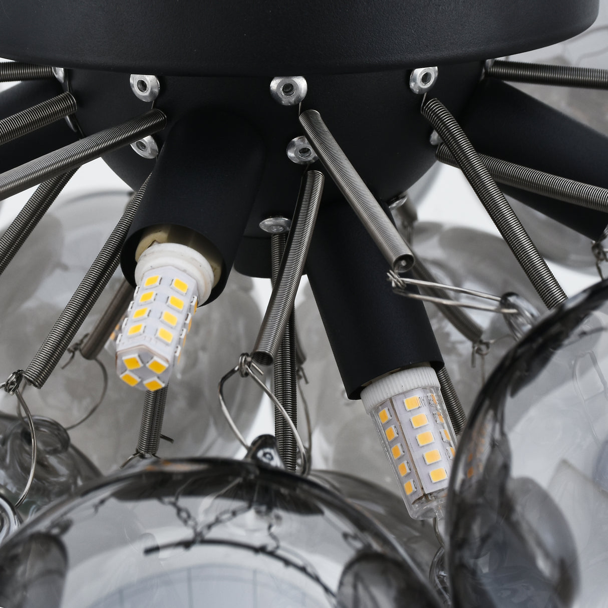 Plafondlamp Grape – Moderne smoke glas lamp