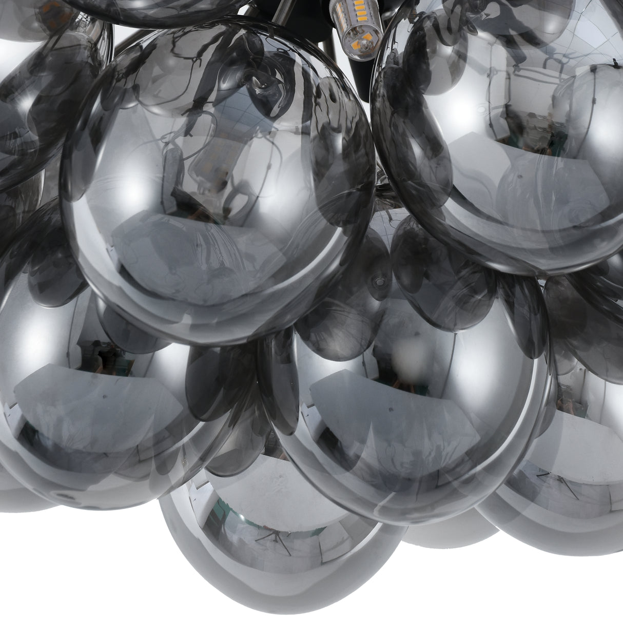 Plafondlamp Grape – Moderne smoke glas lamp