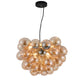 Hanglamp Grape – Zwart met smoke glas