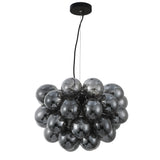 Hanglamp Grape – Zwart met smoke glas