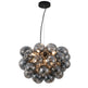 Hanglamp Grape – Zwart met smoke glas