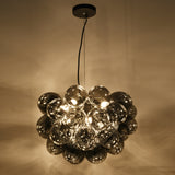 Hanglamp Grape – Zwart met smoke glas