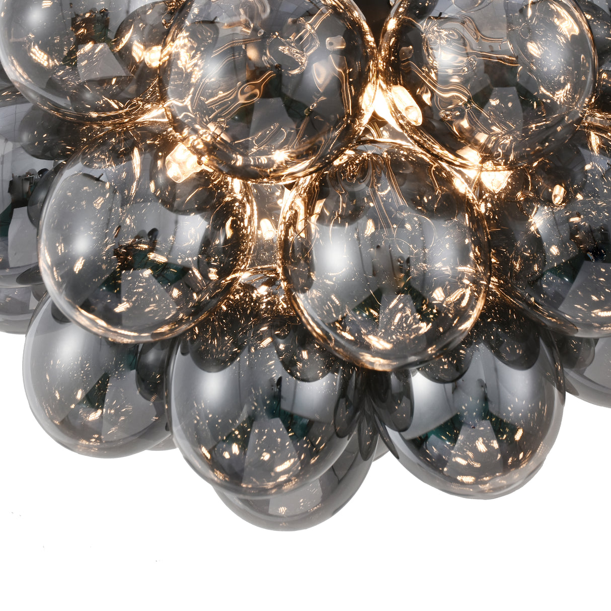 Hanglamp Grape – Zwart met smoke glas