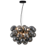 Hanglamp Grape – Zwart met smoke glas