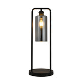 Tafellamp Tess - Zwart met Smoke glas