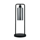 Tafellamp Tess - Zwart met Smoke glas