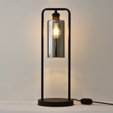 Tafellamp Tess - Zwart met Smoke glas