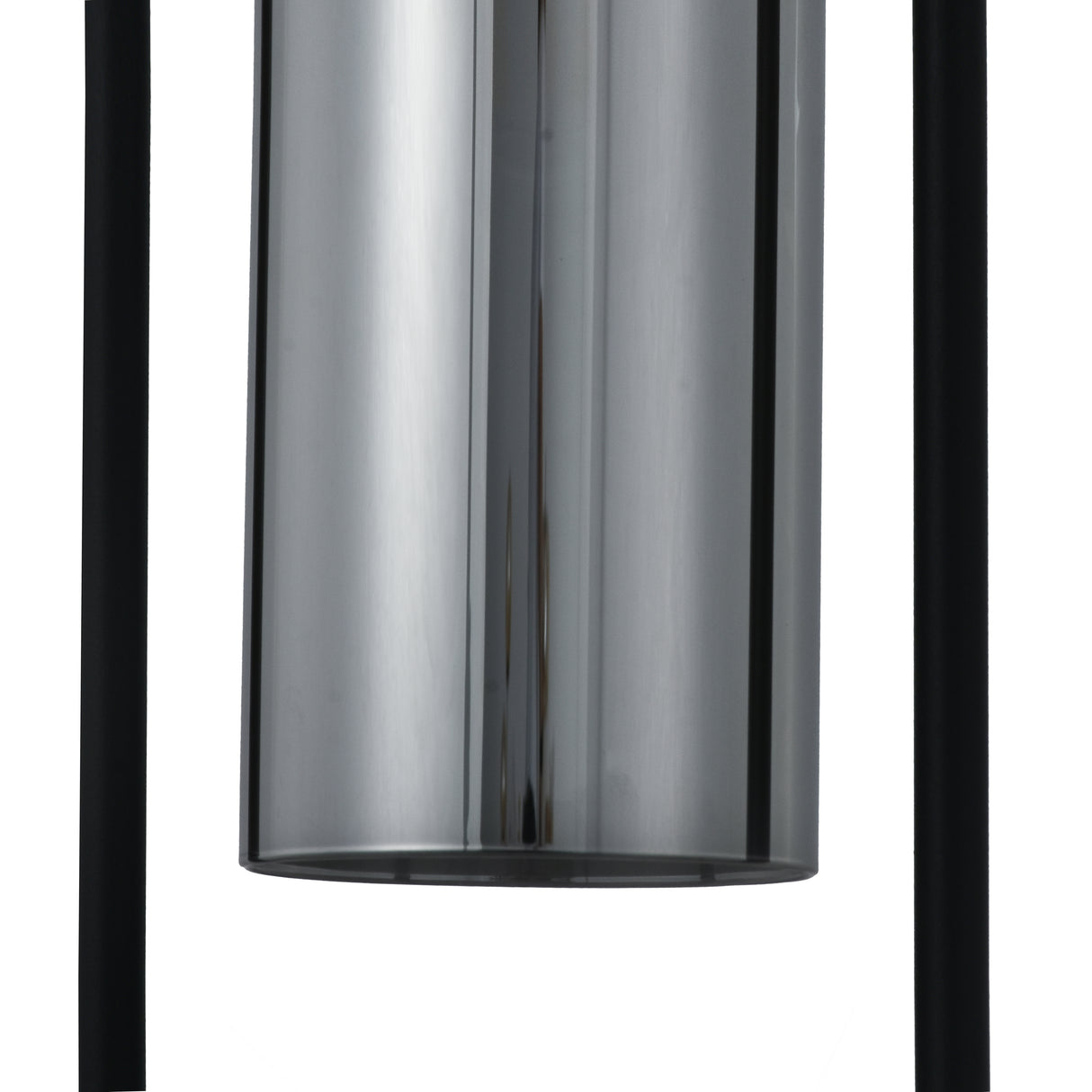 Tafellamp Tess - Zwart met Smoke glas