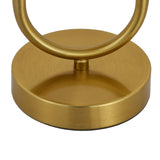 Tafellamp Linda - Messing met Amber glas - 2 lichts