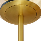 Tafellamp Linda - Messing met Amber glas - 2 lichts