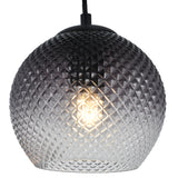 Hanglamp Lisa – 3-Lichts - Ribbel Fade Glas