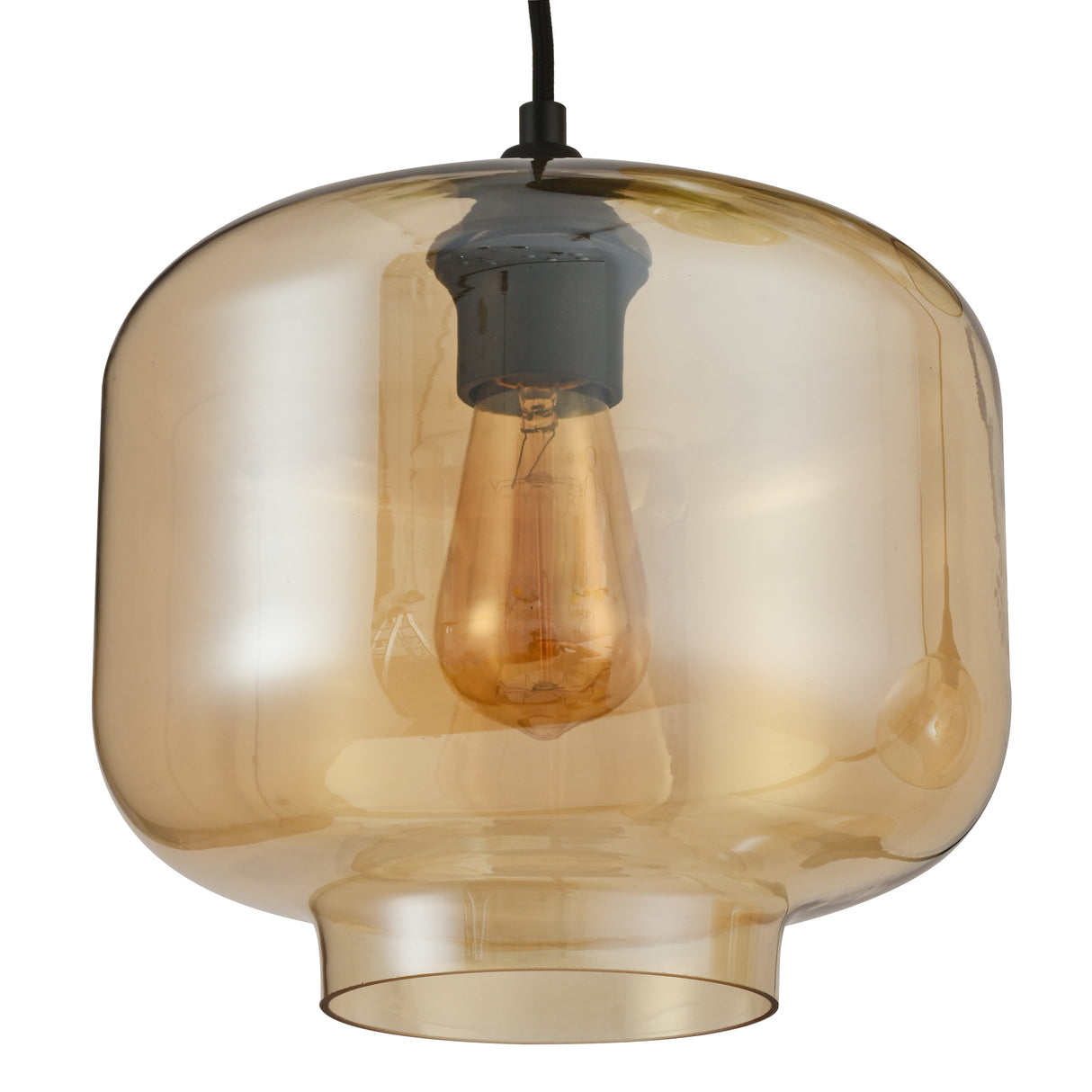 Hanglamp 5-Lichts Amber Rond