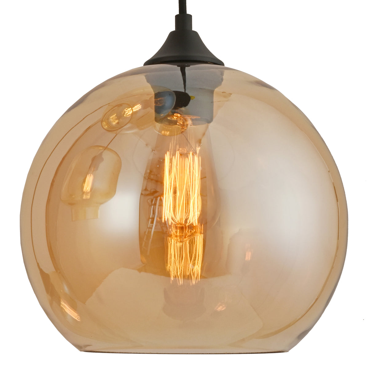 Hanglamp 5-Lichts Amber Rond