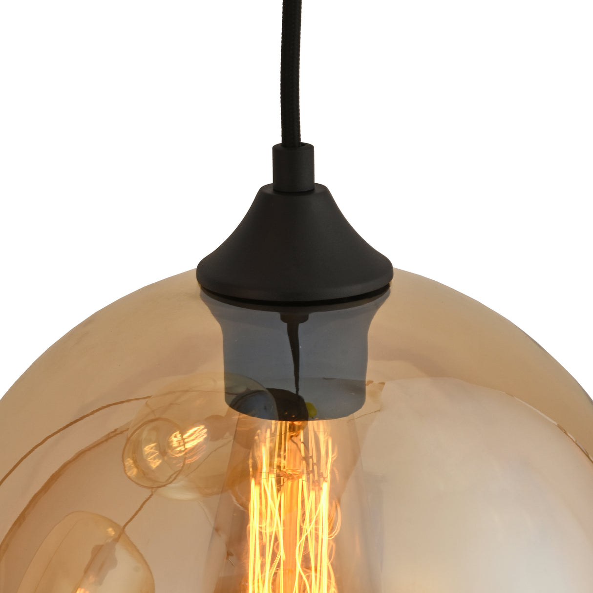 Hanglamp 5-Lichts Amber Rond