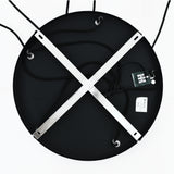 Hanglamp Sanne-  Zwart met smoke glas en messing - 5 lichtpunten