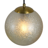 Hanglamp Noor - 5 kleurbollen met zwart/messing