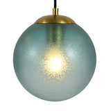 Hanglamp Noor - 5 kleurbollen met zwart/messing