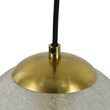Hanglamp Noor - 5 kleurbollen met zwart/messing