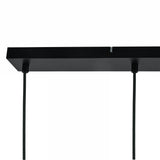 Hanglamp Noor - 5 kleurbollen met zwart/messing