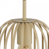Hanglamp - Beige - 5 Lichts - Woonkamer - Eetkamer - Nova