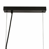 Gouden hanglamp met amber glazen bollen – 9-lichts hanglamp met lange plafondplaat