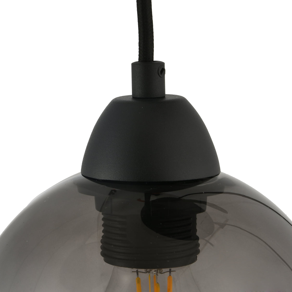 Hanglamp Industrieel 4-lichts Smoke