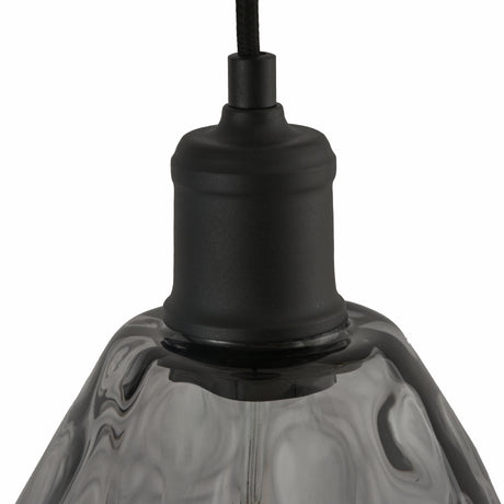 smoke glas hanglamp detail