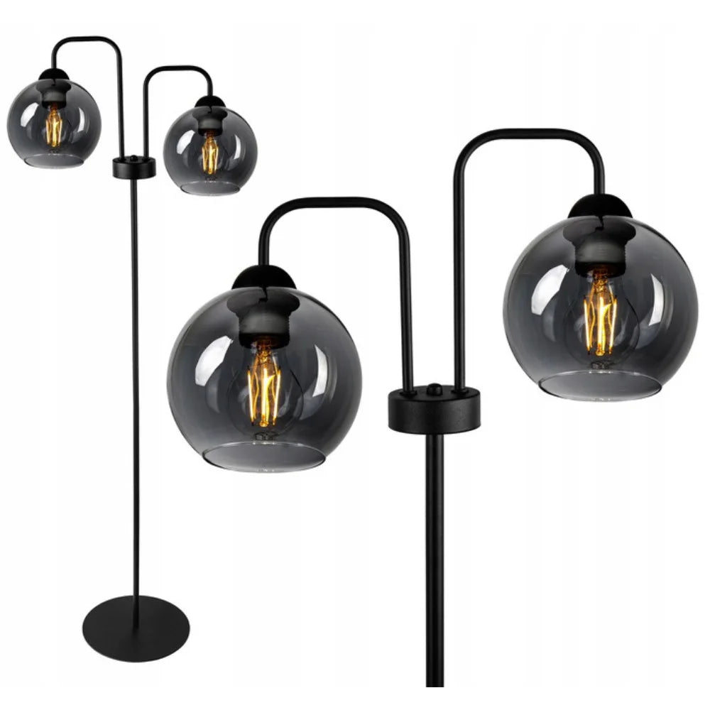 vloerlamp industrieel zwart metaal voor woonkamer