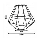 vloerlamp industrieel zwart metaal open frame voor woonkamer