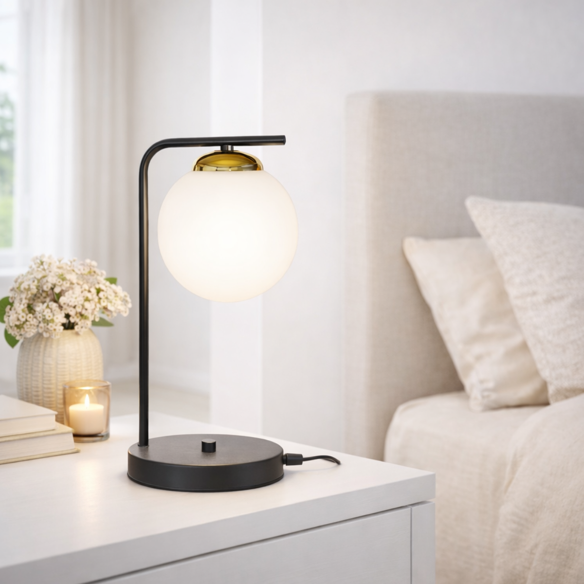 Tafellamp Industrieel ‘Golden toucht’