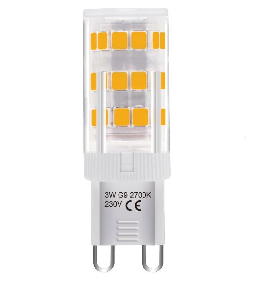 G9 LED lamp – 3-staps, 3W, 250 lm, warm wit 2700K