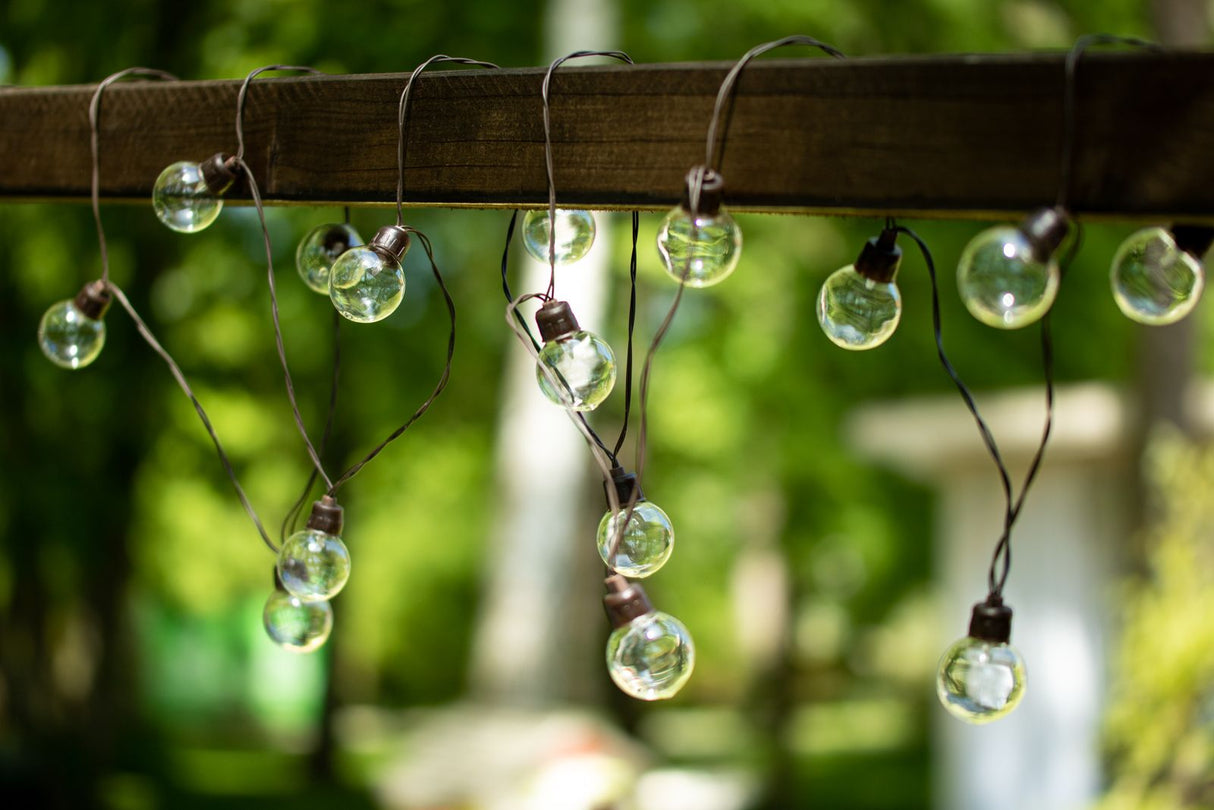 Tuinslinger – 30x LED Bollen – 10,6m – Warm Wit 3000K – Weerbestendig & Decoratief