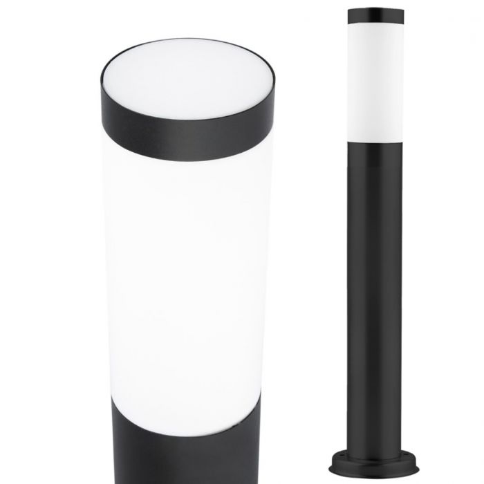 Zwarte Tuinpaal Lamp – E27 Buitenverlichting, 65 cm