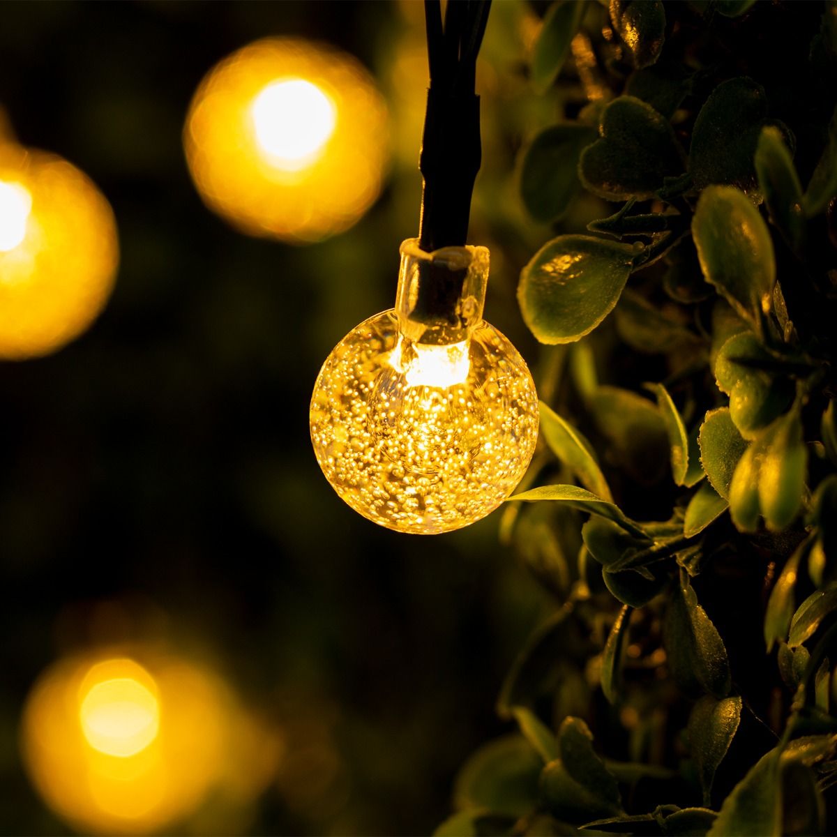 Tuinslinger – 100x LED Bollen – 21,8m – Warm Wit 3000K – Decoratief & Weerbestendig