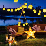 Solar Tuinslinger – 20x LED Lantaarns – 7,59m – Warm Wit 3000K
