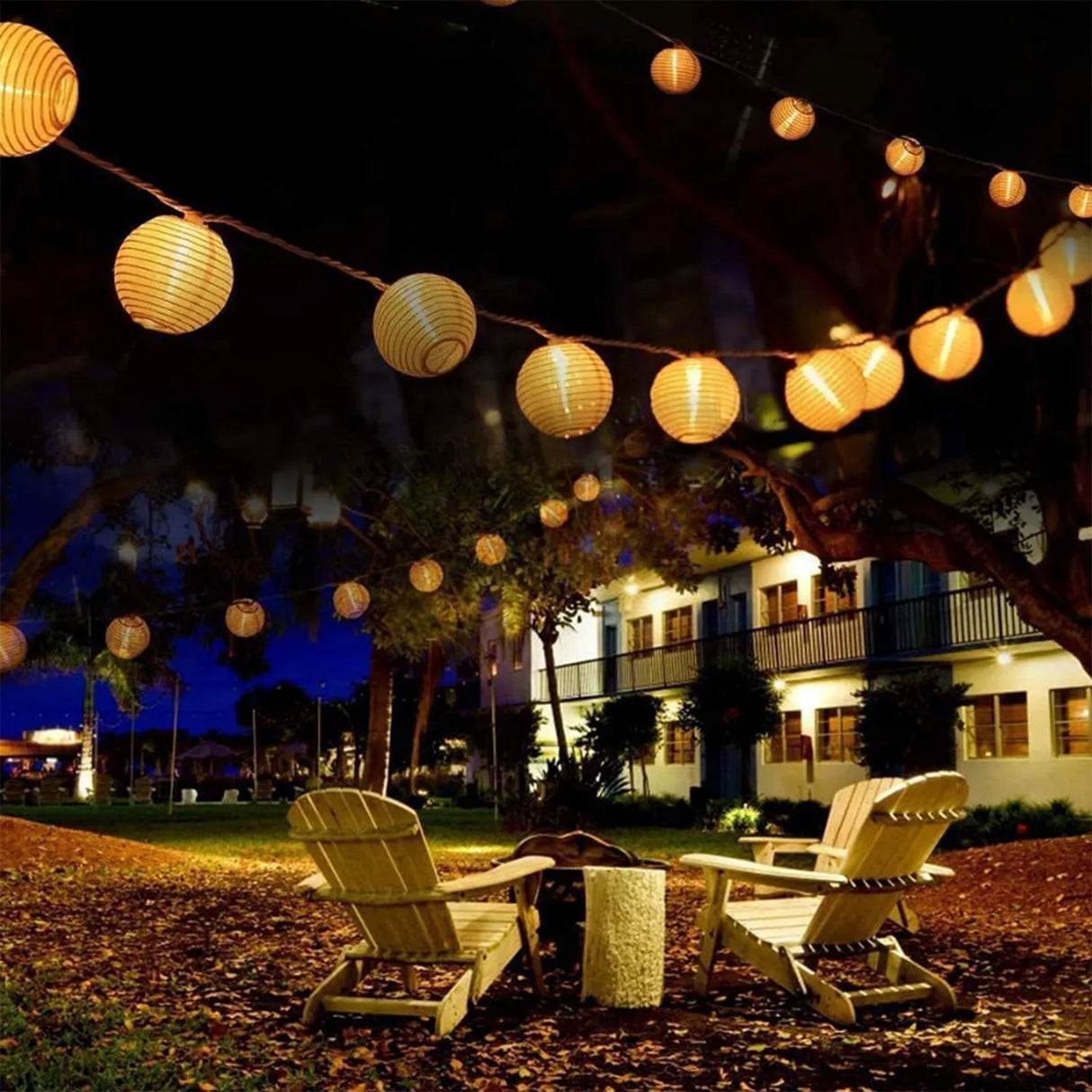 Solar Tuinslinger – 20x LED Lantaarns – 7,59m – Warm Wit 3000K