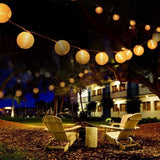Solar Tuinslinger – 20x LED Lantaarns – 7,59m – Warm Wit 3000K