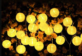 Solar Tuinslinger – 20x LED Lantaarns – 7,59m – Warm Wit 3000K