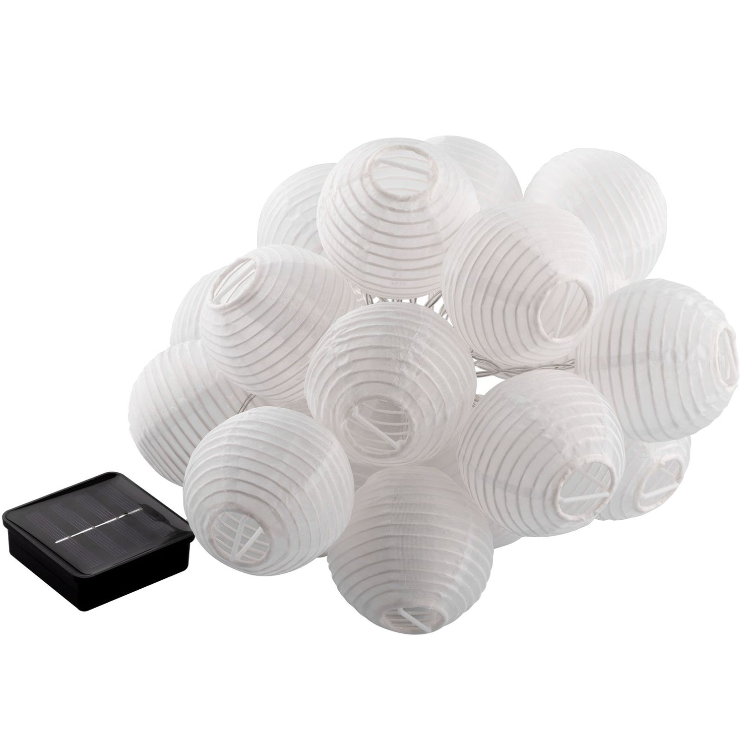 Solar Tuinslinger – 20x LED Lantaarns – 7,59m – Warm Wit 3000K