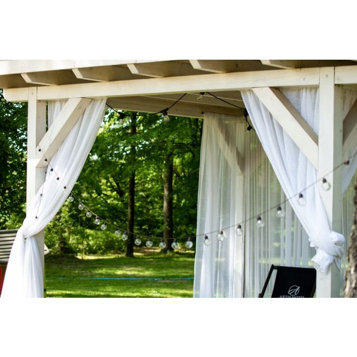 Solar Tuinslinger – 50x LED Bollen – 16,7m – Warm Wit 3000K