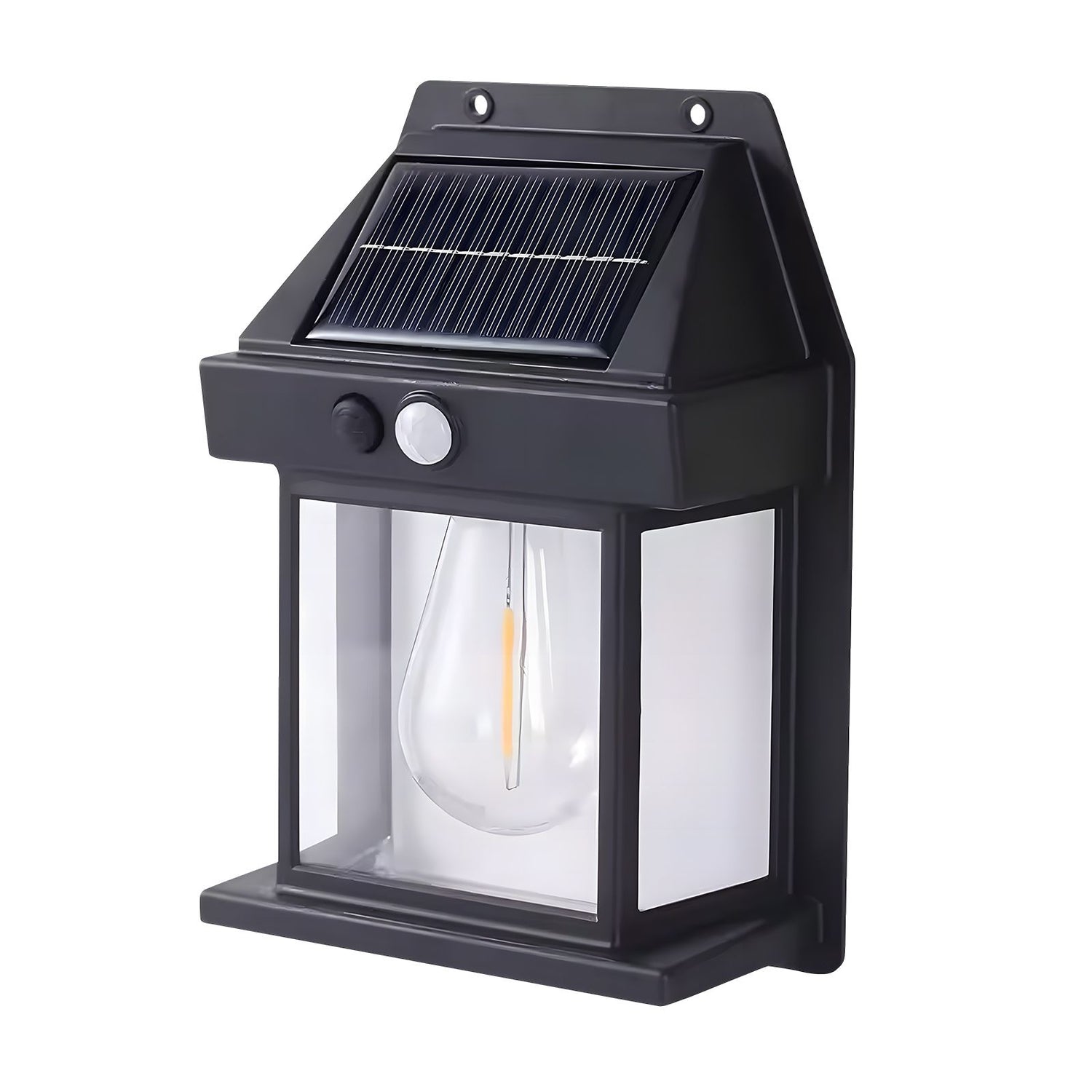 Solar LED Wandlamp – Gevellamp 3000K, IP44 met Bewegings- en Schemersensor