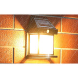 Solar LED Wandlamp – Gevellamp 3000K, IP44 met Bewegings- en Schemersensor