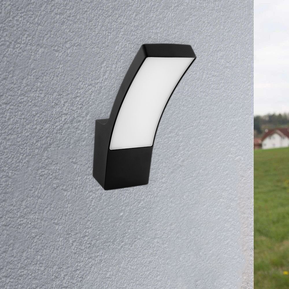 LED Buitenwandlamp 10W – Zwart, 4000K, IP44