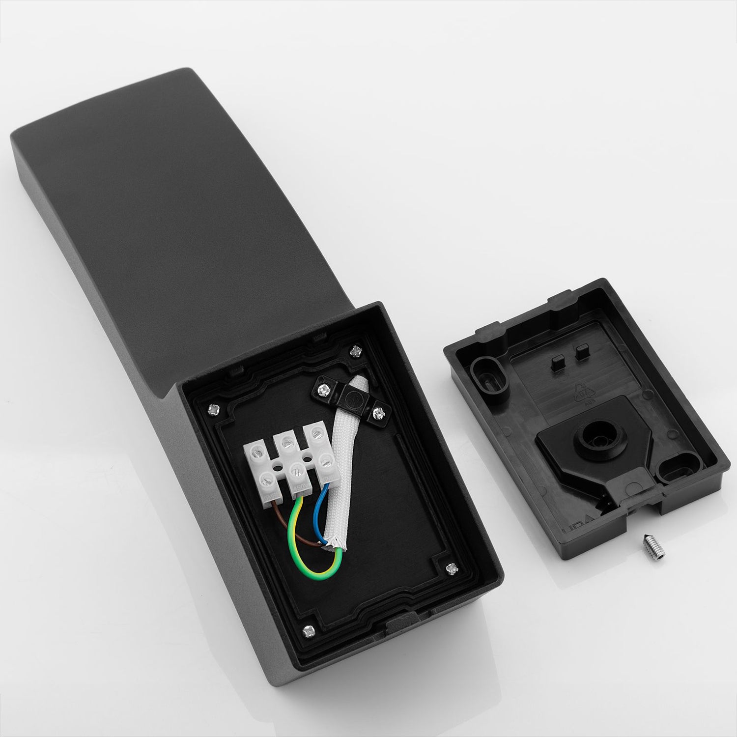 LED Buitenwandlamp 10W – Zwart, 4000K, IP44